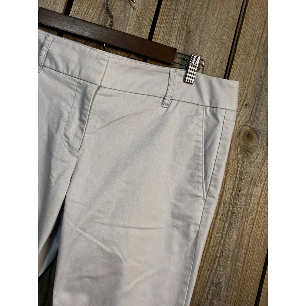 Ann Taylor LOFT Marisa Fit Light Blue Cropped Chino Trousers 12P 428216